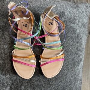 SO Multicolor Strappy Sandals